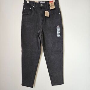 NWT LEVI'S STRAUSS SILVER TAB GREY HIGH WAISTED MOM JEAN SIZE W29 L27